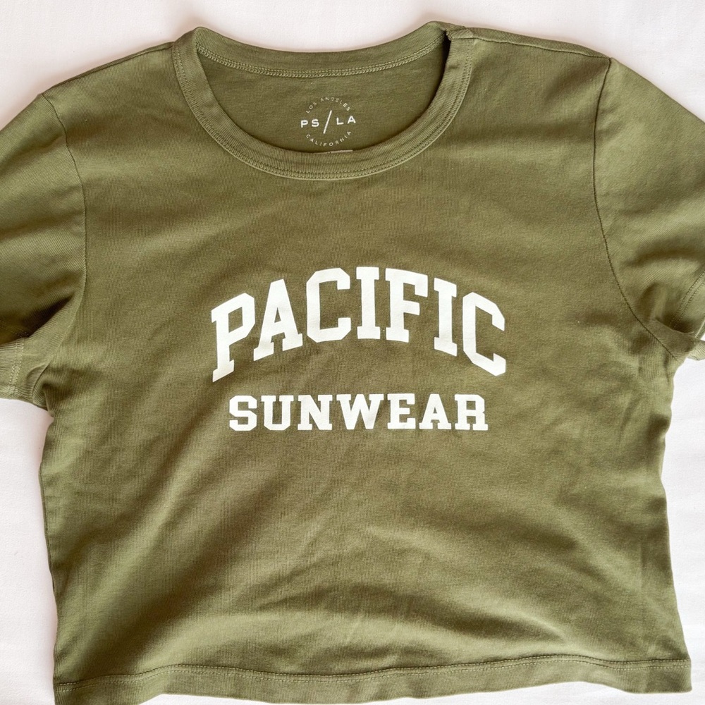 PacSun Olive Green Baby Tee